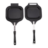 Frying Pan Even Heating Easy Cleaning Double Sided Iron Pancake Pan for Restaurants Home - Extra Image