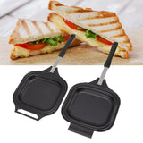 Frying Pan Even Heating Easy Cleaning Double Sided Iron Pancake Pan for Restaurants Home