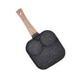 3 in 1 Breakfast Pan Prevents Stick Heat Resistant Divided Grill Frying Pan for Gas Stove Induction Cooker - Extra Image