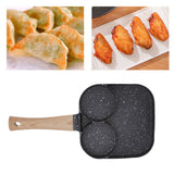 3 in 1 Breakfast Pan Prevents Stick Heat Resistant Divided Grill Frying Pan for Gas Stove Induction Cooker