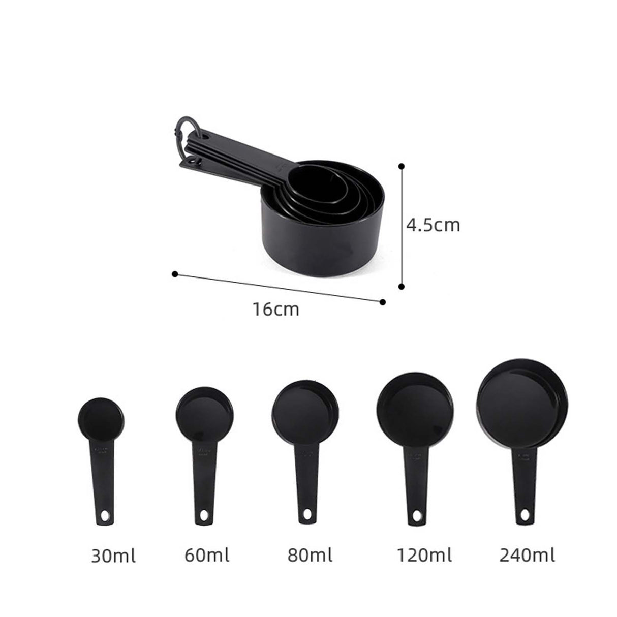 10Pcs Measuring Spoon Set Safe Durable PP Baking Measuring Spoons for Kitchen Gadgets