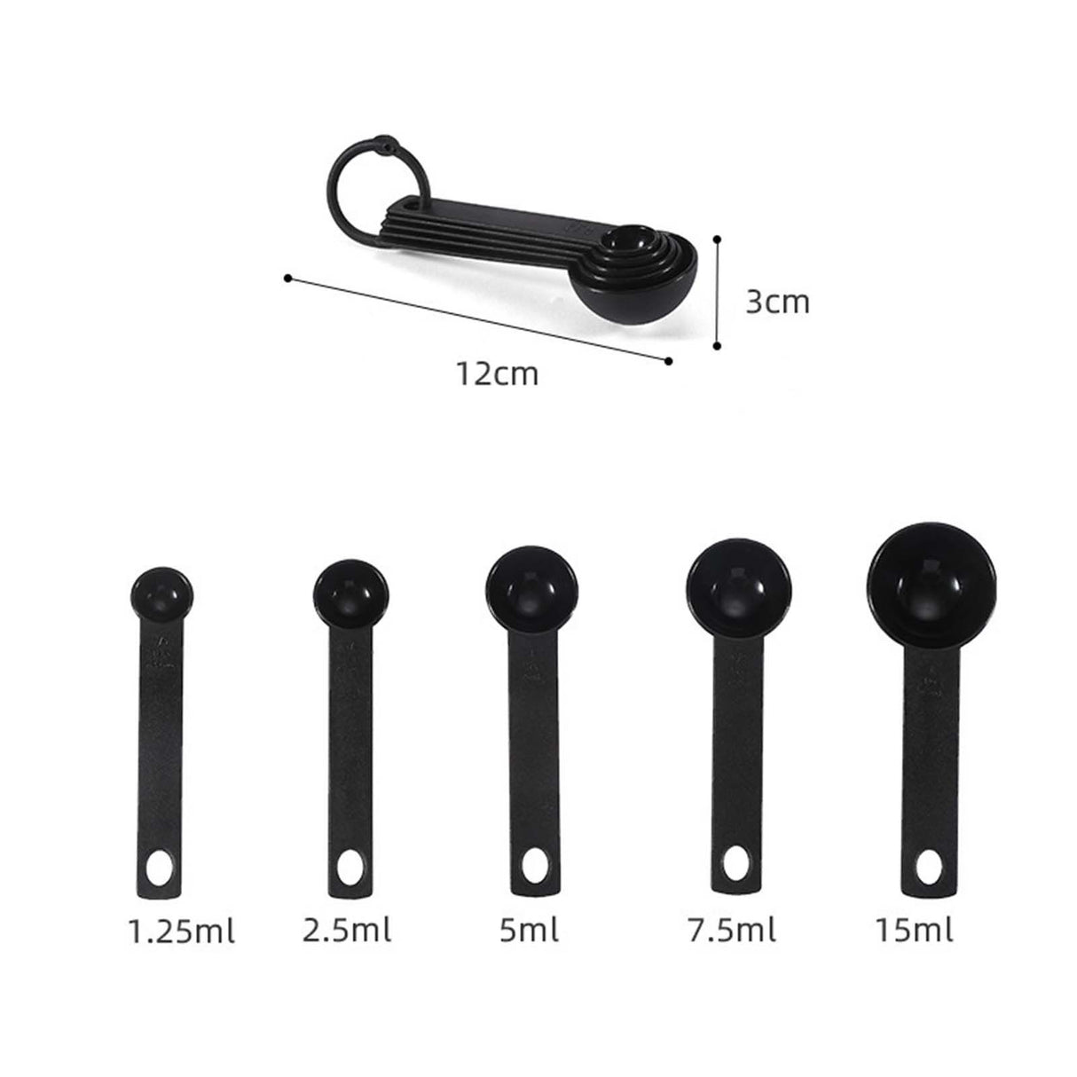 10Pcs Measuring Spoon Set Safe Durable PP Baking Measuring Spoons for Kitchen Gadgets