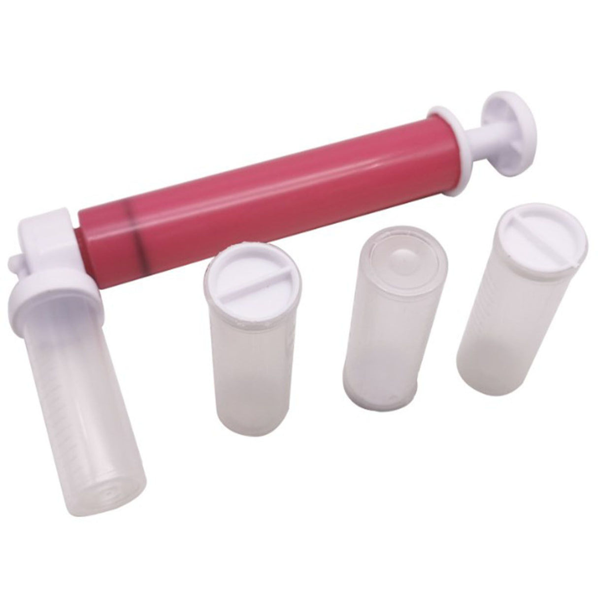 Manual Cake Airbrush Multipurpose Cake Decorating Airbrush with 4 Empty Bottles for Bakery Decoration