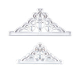 2 Pcs Crown Cutters Set Princess Crown Mold Tiara Cutter Cake Decorating Mold for DIY Birthday Party Dinner