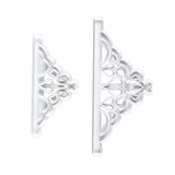2 Pcs Crown Cutters Set Princess Crown Mold Tiara Cutter Cake Decorating Mold for DIY Birthday Party Dinner - Side View