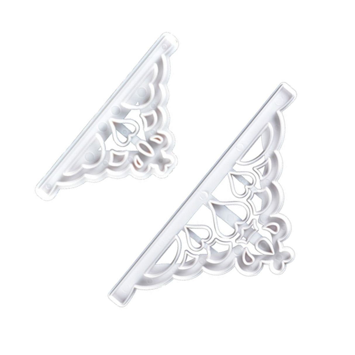 2 Pcs Crown Cutters Set Princess Crown Mold Tiara Cutter Cake Decorating Mold for DIY Birthday Party Dinner
