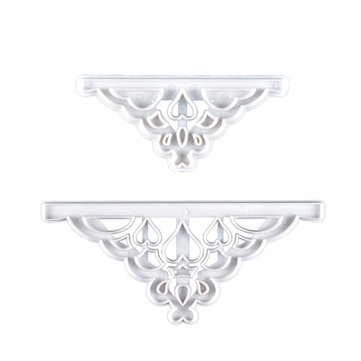 2 Pcs Crown Cutters Set Princess Crown Mold Tiara Cutter Cake Decorating Mold for DIY Birthday Party Dinner