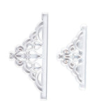 2 Pcs Crown Cutters Set Princess Crown Mold Tiara Cutter Cake Decorating Mold for DIY Birthday Party Dinner - Close-Up Angle