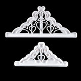 2 Pcs Crown Cutters Set Princess Crown Mold Tiara Cutter Cake Decorating Mold for DIY Birthday Party Dinner
