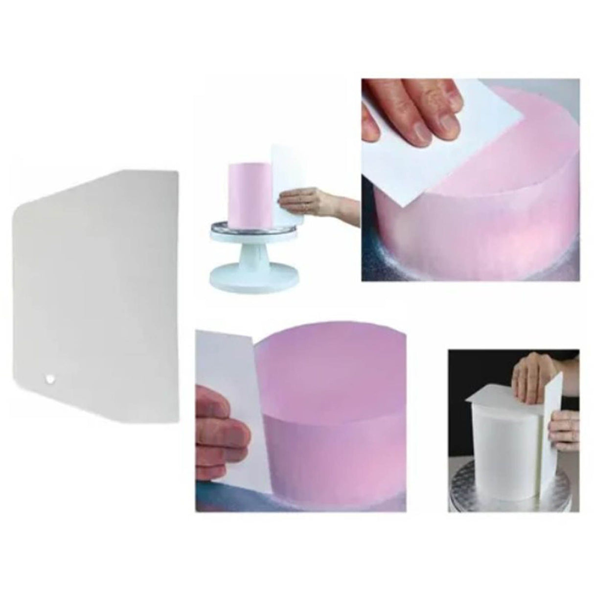 19.3x12.7cm Dough Scraper ABS Multifunction Trapezoid Large Dough Cutter Chopper for Kitchen