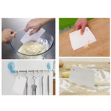 19.3x12.7cm Dough Scraper ABS Multifunction Trapezoid Large Dough Cutter Chopper for Kitchen