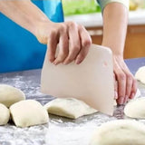19.3x12.7cm Dough Scraper ABS Multifunction Trapezoid Large Dough Cutter Chopper for Kitchen