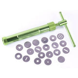 Green Clay Extruder Stainless Steel Clay Extruder Fondant Cake Sculpture Polymer Clay Tools Cake Decorating Tools