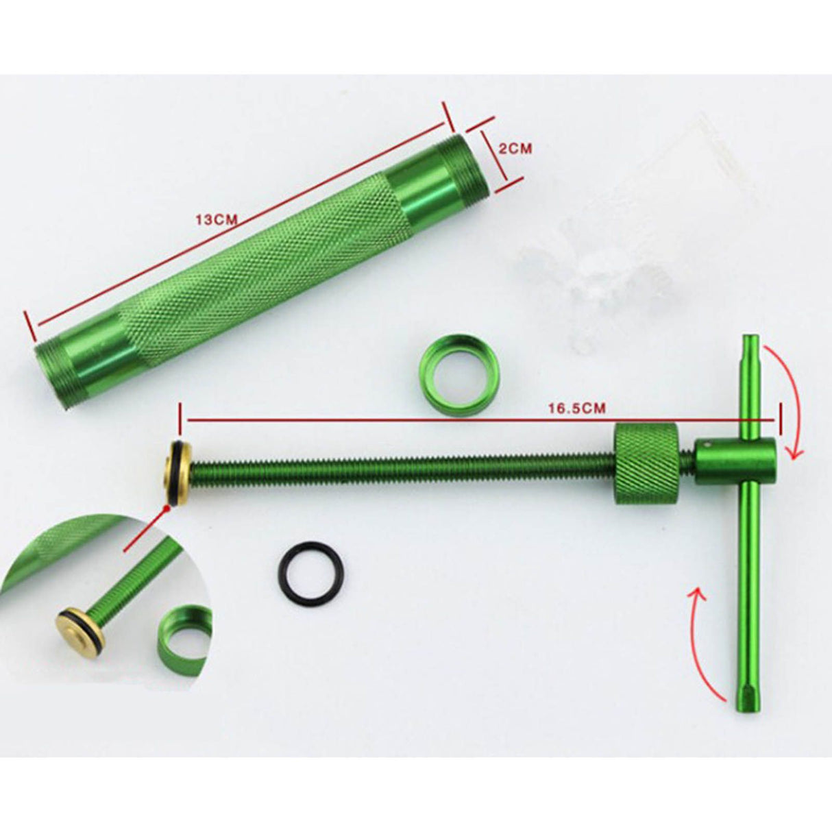 Green Clay Extruder Stainless Steel Clay Extruder Fondant Cake Sculpture Polymer Clay Tools Cake Decorating Tools