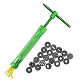 Green Clay Extruder Stainless Steel Clay Extruder Fondant Cake Sculpture Polymer Clay Tools Cake Decorating Tools