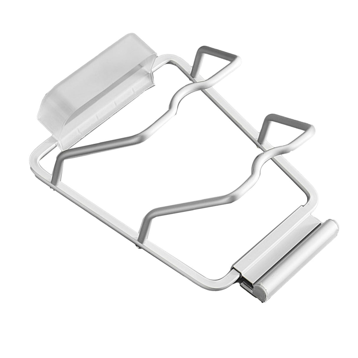 Pot Lid Holder Drilling Free Wall Mounted Space Saving Aluminium Hand Polishing Rustproof for Kitchen 2 Layer