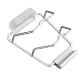 Pot Lid Holder Drilling Free Wall Mounted Space Saving Aluminium Hand Polishing Rustproof for Kitchen 2 Layer - Top-Down View