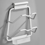 Pot Lid Holder Drilling Free Wall Mounted Space Saving Aluminium Hand Polishing Rustproof for Kitchen 2 Layer