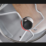 Pot Lid Holder Drilling Free Wall Mounted Space Saving Aluminium Hand Polishing Rustproof for Kitchen 3 Layer