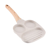 3 in 1 Breakfast Pan Nonstick Aluminum Alloy Labor Saving Pancake Frying Pan for Egg Bacon Gas Stove
