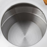 Whistle Kettle Stovetop Stainless Steel Foldable Handle Kitchen Supplies 2.5L White - Close-Up Angle