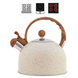 2.5L Whistling Tea Kettle Stovetop Food Grade Stainless Steel Tea Pots for Kitchen Hotel