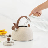 2.5L Whistling Tea Kettle Stovetop Food Grade Stainless Steel Tea Pots for Kitchen Hotel - Extra Image