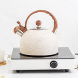 2.5L Whistling Tea Kettle Stovetop Food Grade Stainless Steel Tea Pots for Kitchen Hotel