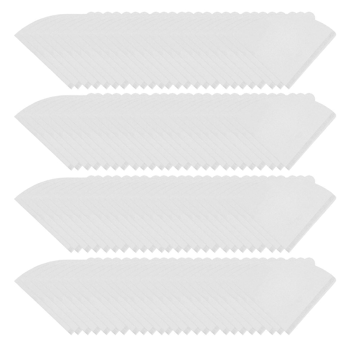 100 Pieces Filter Cone Coffee Filters 2 to 4 Cup Natural Disposable Coffee Filter Paper for Home Cafe