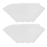 100 Pieces Filter Cone Coffee Filters 2 to 4 Cup Natural Disposable Coffee Filter Paper for Home Cafe