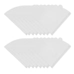 100 Pieces Filter Cone Coffee Filters 2 to 4 Cup Natural Disposable Coffee Filter Paper for Home Cafe