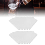100 Pieces Filter Cone Coffee Filters 2 to 4 Cup Natural Disposable Coffee Filter Paper for Home Cafe