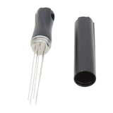 Coffee Powder Stirring Needle Professional 304 Stainless Steel Coffee Stirring Tool with Cover for Coffee Distribution Black - Extra Image
