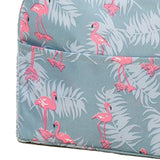 Insulated Lunch Bag Large Capacity Flamingo Pattern Portable Thickened Zipper Lunch Bag for School Work Gray Flamingo