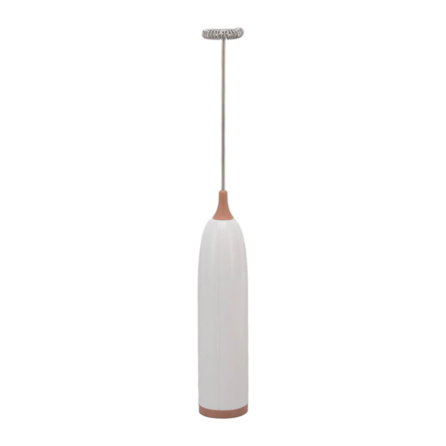 Household Electric Milk Frother Automatic Handheld Milk Foam Maker Coffee Stirring Bar Kitchen Drink Foamer White Coffee