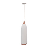 Household Electric Milk Frother Automatic Handheld Milk Foam Maker Coffee Stirring Bar Kitchen Drink Foamer White Coffee