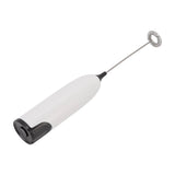 Household Electric Milk Frother Automatic Handheld Milk Foam Maker Coffee Stirring Bar Kitchen Drink Foamer White Black - Low Angle