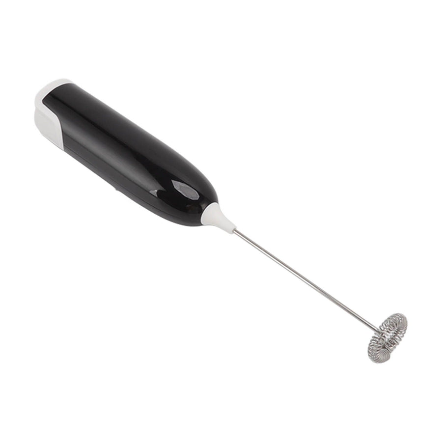 Household Electric Milk Frother Automatic Handheld Milk Foam Maker Coffee Stirring Bar Kitchen Drink Foamer Black White