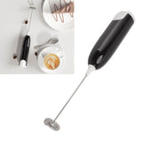 Household Electric Milk Frother Automatic Handheld Milk Foam Maker Coffee Stirring Bar Kitchen Drink Foamer Black White