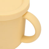 Silicone Sippy Cups Double Handles Lightweight Toddler Training Cup with Tight Leakproof Cover for Home Travelling Yellow - Extra Image
