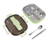 Lunch Container Box Stainless Steel Thermal Lunch Storage Box with Soup Bowl Chopsticks Spoon for Adults Children Green - 45-Degree Angle