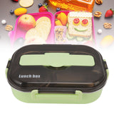 Lunch Container Box Stainless Steel Thermal Lunch Storage Box with Soup Bowl Chopsticks Spoon for Adults Children Green - Extra Image