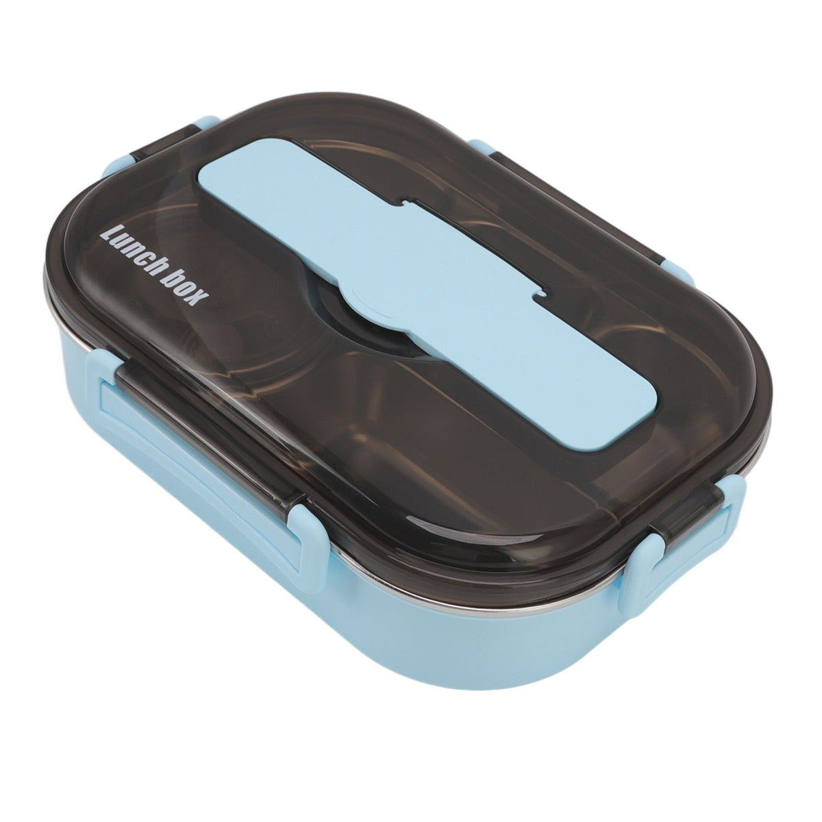 Lunch Container Box Stainless Steel Thermal Lunch Storage Box with Soup Bowl Chopsticks Spoon for Adults Children Blue