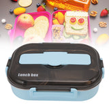 Lunch Container Box Stainless Steel Thermal Lunch Storage Box with Soup Bowl Chopsticks Spoon for Adults Children Blue - Extra Image