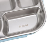 Lunch Container Box Stainless Steel Thermal Lunch Storage Box with Soup Bowl Chopsticks Spoon for Adults Children Blue - Extra Image