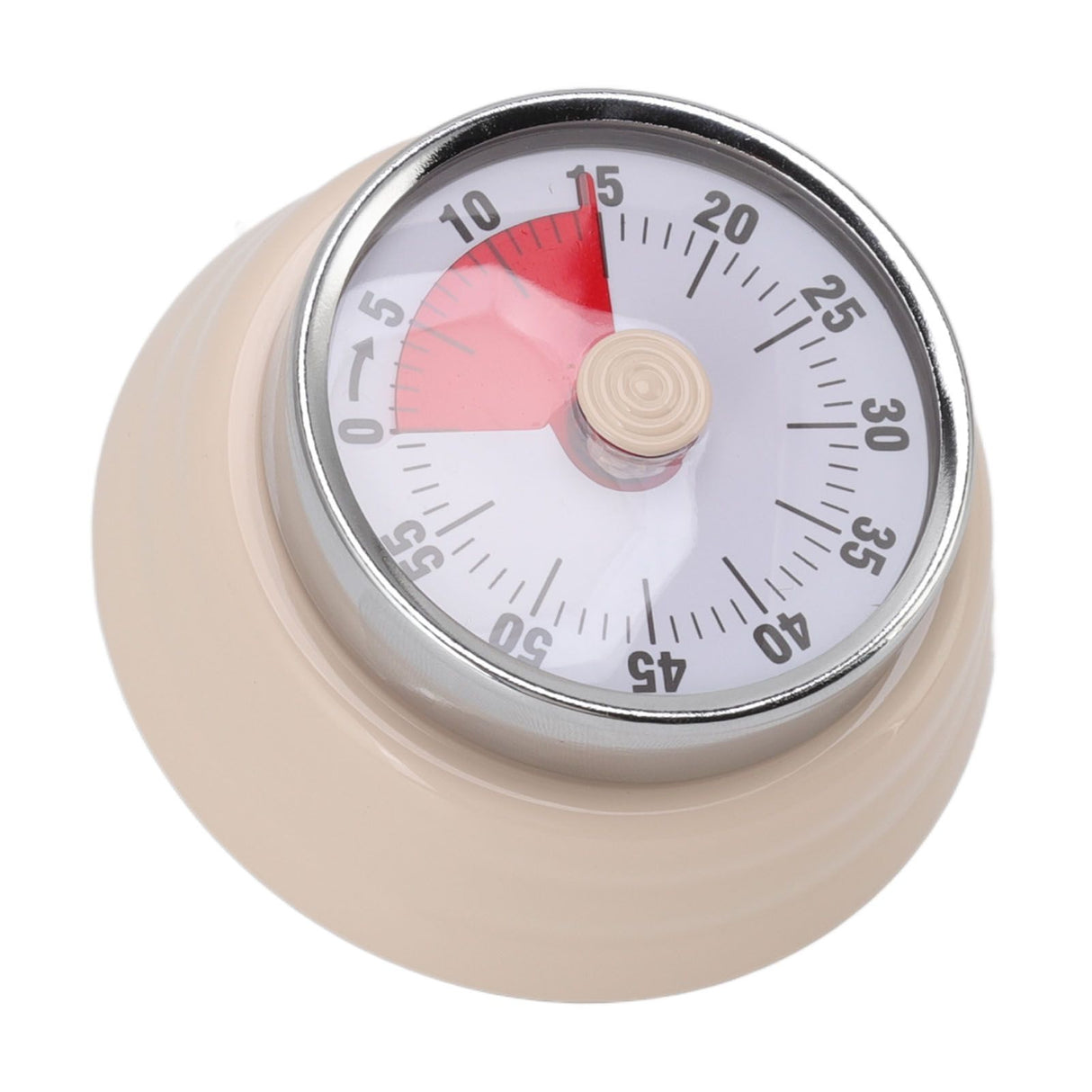 Magnet Circular Timer 60 Minute Visual Countdown Timer for Teachers Classroom Kids Homework Reading Adults Cooking Office Gym Beige