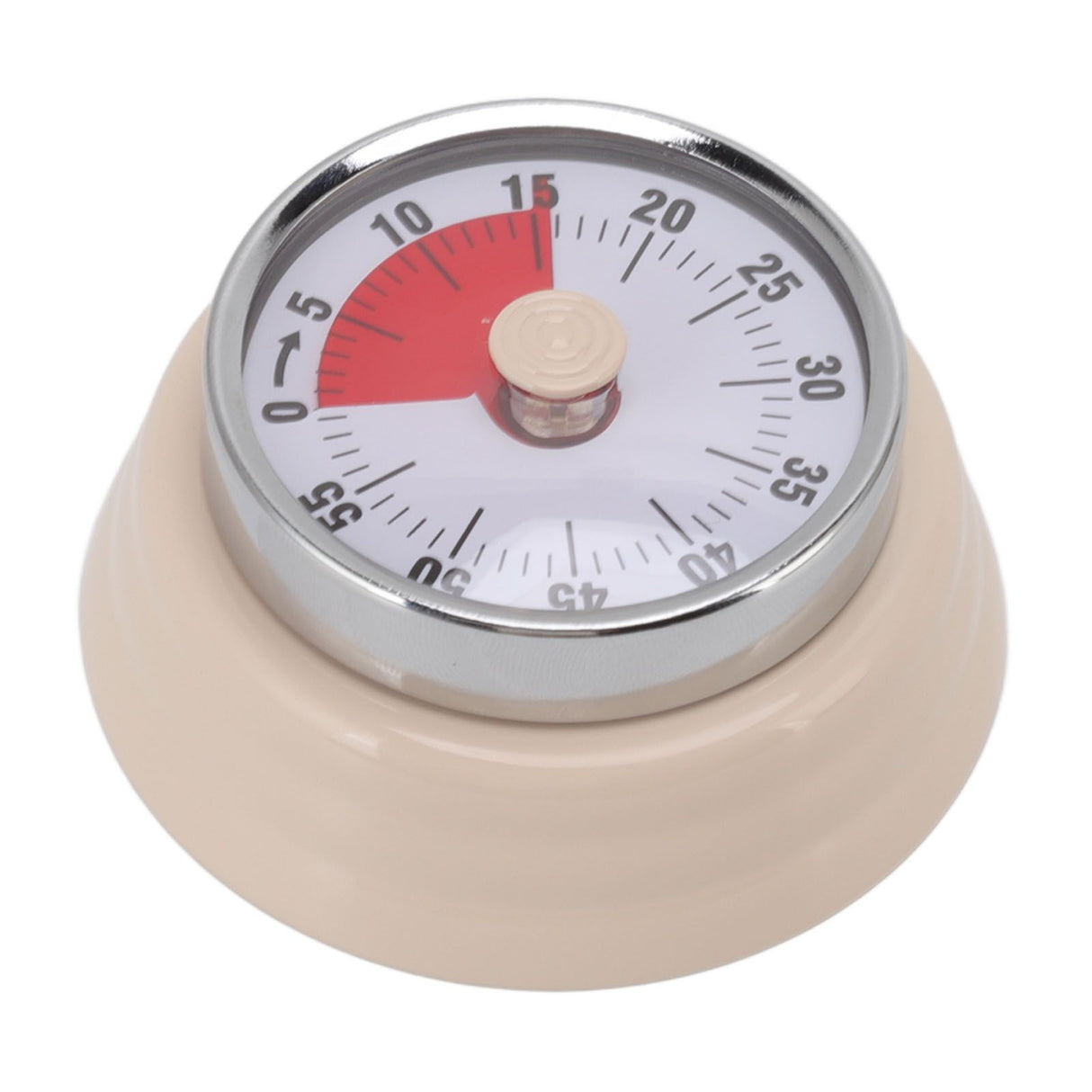 Magnet Circular Timer 60 Minute Visual Countdown Timer for Teachers Classroom Kids Homework Reading Adults Cooking Office Gym Beige