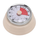 Magnet Circular Timer 60 Minute Visual Countdown Timer for Teachers Classroom Kids Homework Reading Adults Cooking Office Gym Beige - 45-Degree Angle