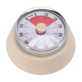 Magnet Circular Timer 60 Minute Visual Countdown Timer for Teachers Classroom Kids Homework Reading Adults Cooking Office Gym Beige - Rear View
