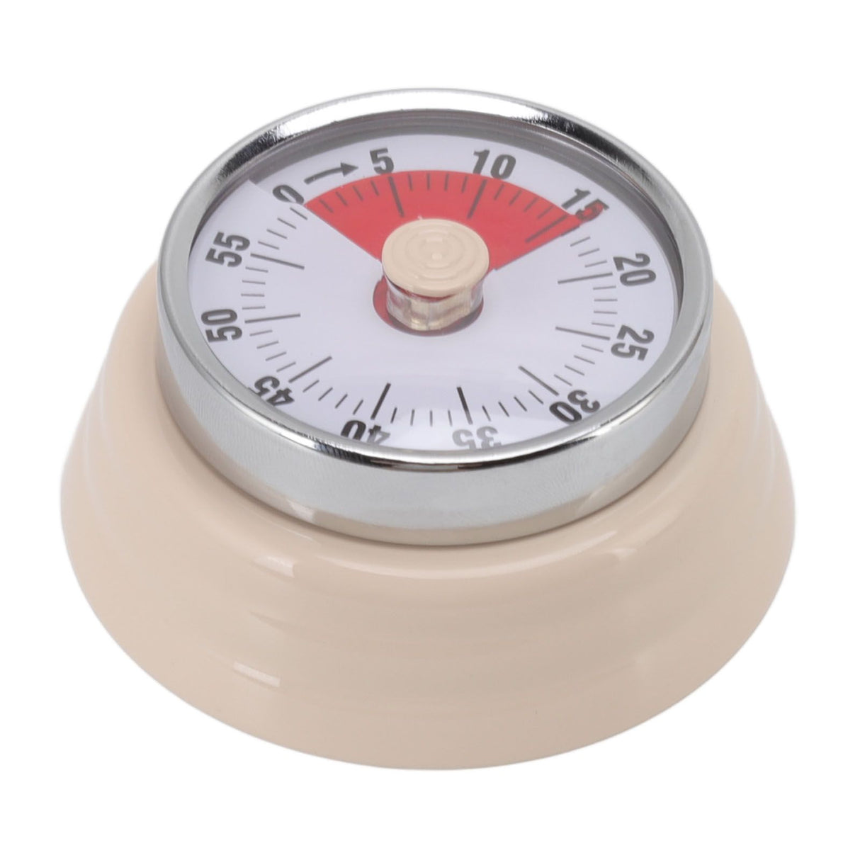 Magnet Circular Timer 60 Minute Visual Countdown Timer for Teachers Classroom Kids Homework Reading Adults Cooking Office Gym Beige
